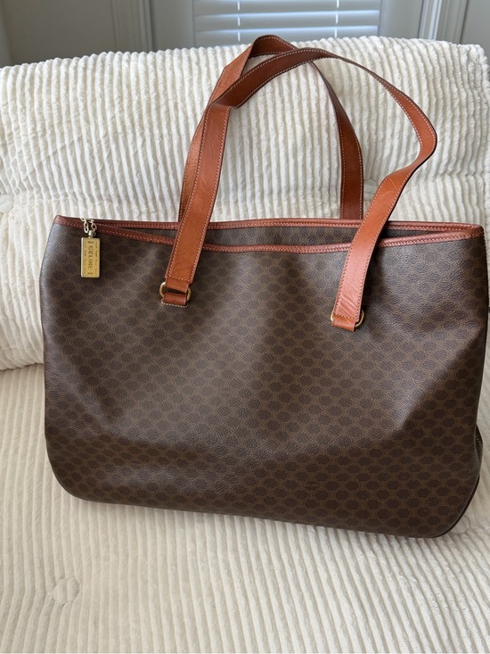 Celine Handbags - Vintage Celine Macadam Tote Bag